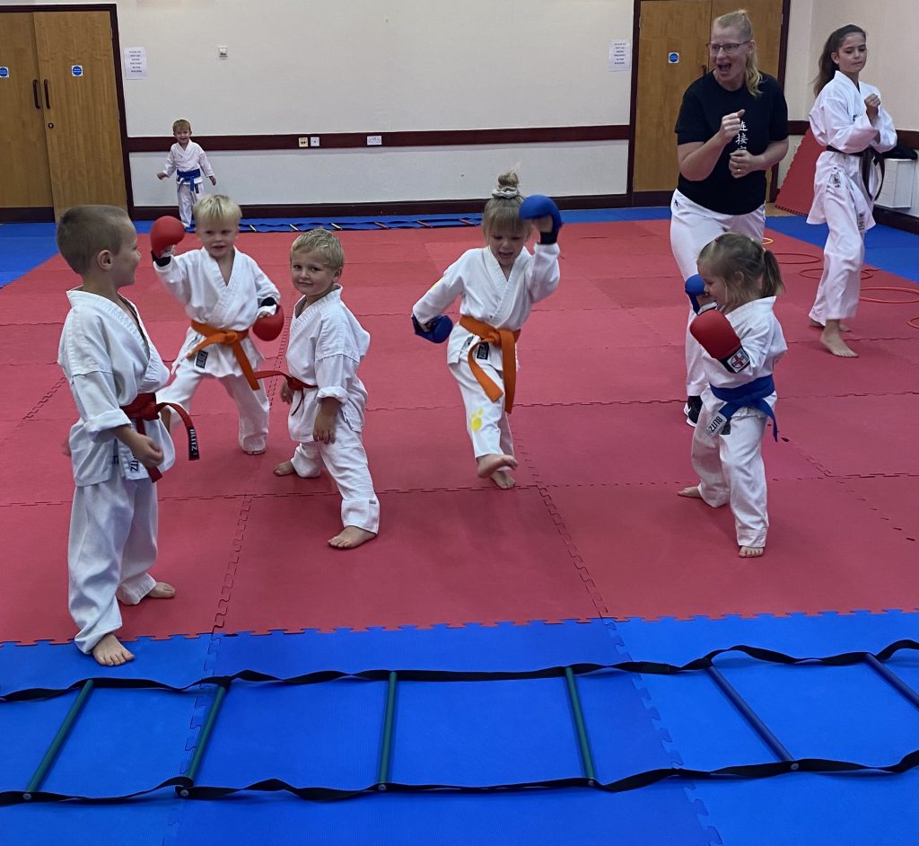 Links tigers 3-4 year olds enjoying karate